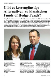 Kostengünstige Alternativen zu Funds of Hedge Funds?